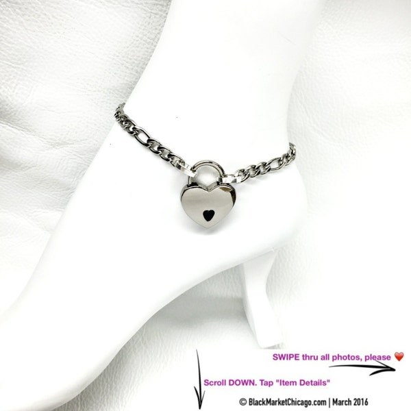 Submissive Locking Ankle Bracelet Etsy