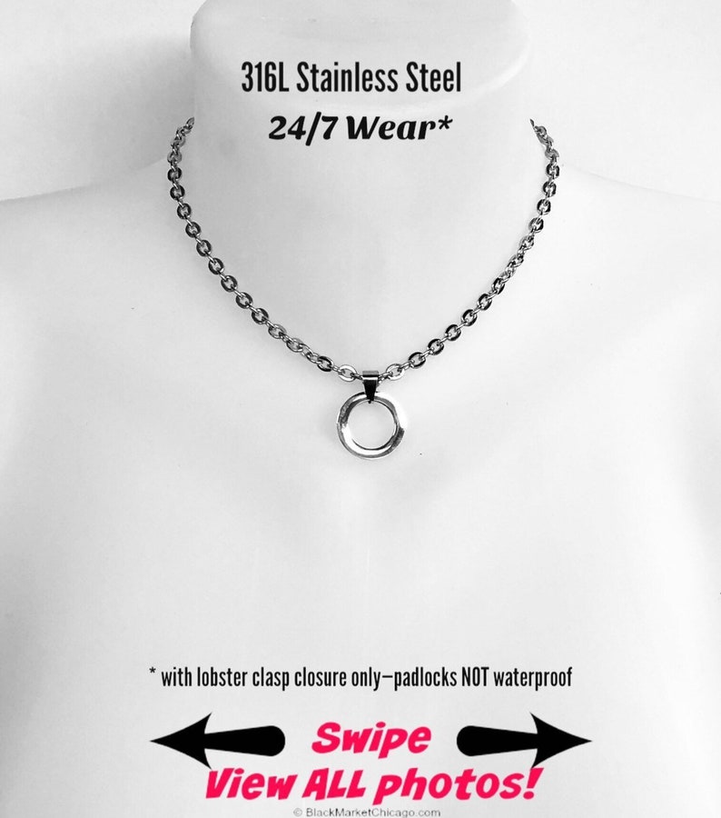 247 Wear Simple Eternity Day Collar BDSM Symbolic WELDED Etsy