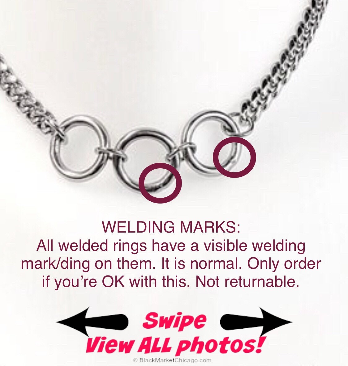 247 Wear Simple Eternity Day Collar BDSM Symbolic WELDED Etsy