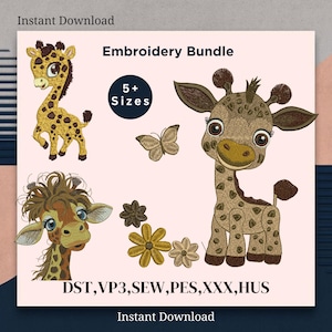 Giraffe Embroidery Designs Cool Giraffe Embroidery Pattern Cute Giraffe Embroidery Designs Mini Giraffe Safari Embroidery  Baby Boy Giraffe