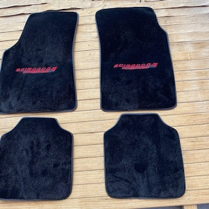For VW Scirocco S Mk1 Velour floor mat mats carpet black Set of4 1974-82