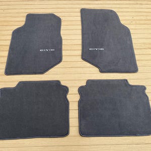 For Honda Civic SH4 EF Sedan Floor mats carpet gray 4 pcs 1988-91