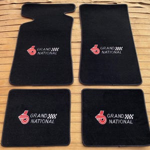Buick Regal Grand National floor mat mats carpet black set of4 1984-87
