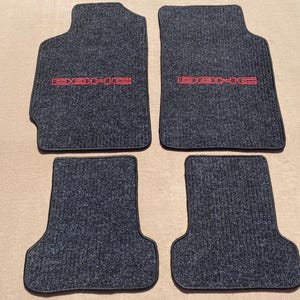 For crx vtec Custom floor mats carpet ribbed black 4pcs 1988-91