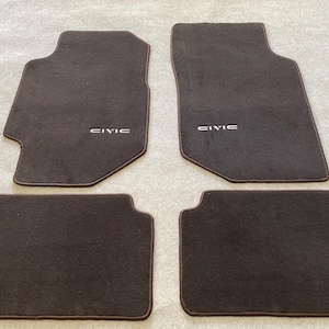 For Honda Civic SH4 EF Sedan Floor mats carpet brown 4 pcs 1988-91
