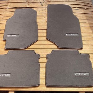 For Honda Civic SH4 EF Sedan Floor mats carpet gray 4 pcs 1988-91