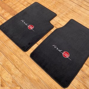 For Ford f100 Velour Floor mat mats carpet black 2pcs 1948-52