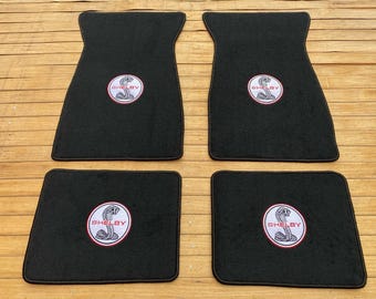 thumbnail image 2 of Black Ribbed Carpet Floor Mats For VW Karmann Ghia Type 14 (1955-74) - Set Of 4 2 of 4