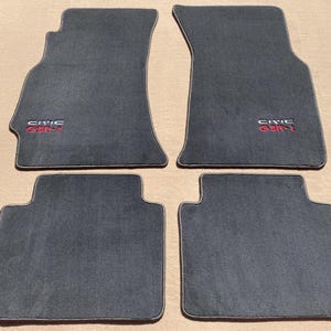 For Honda Civic GSR-T Carpet Set Floor Mat Mats 4 Pcs gray Type-R EK 9 LHD 1996-00