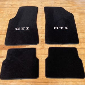 For VW Golf Mk2 GTI 16V Custom floor mats carpet black 4pcs 1985-92