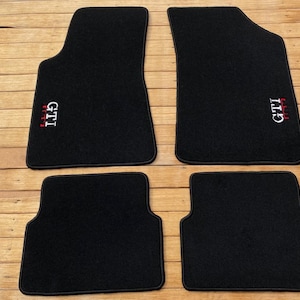 For VW Golf Mk2 GTI 16V Custom floor mats carpet black 4pcs 1985-92