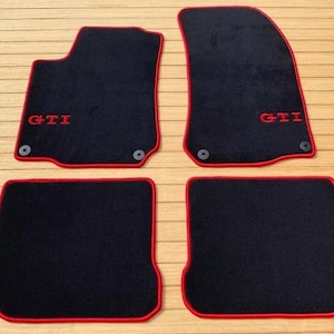 For VW Golf R32 Mk4 Hatchback Floor Mats carpet black 4pc 1999-05