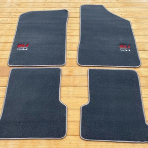 For VW JETTA GLI 16v Floor mat Mats carpet gray Set of4 1987-89