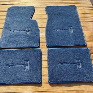 For Ford galaxie 500 Floor Mats carpet blue Set of4 1960-68