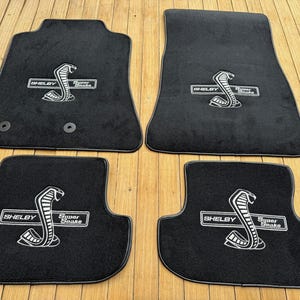 Ford mustang shelby super snake Floor Mat Mats Carpet black Set of 4 2015-25
