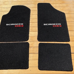 For vw scirocco mk2 16v floor mat mats carpet black 4pcs 1985-88