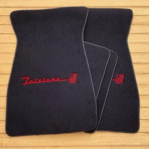 For Ford fairlane 500 Floor Mat Mats Carpet Black Set of4 1959-66
