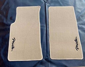Custom Black Velour Floor Mats For Mazda MX-5 Miata NB (1999-2005) – 2-Piece Front Set