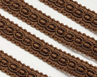 6Y Lot Vintage Conso Vintage Scroll Gimp Trim 1/2" Raspberry Red #0271 6Y Lot Vintage Conso Vintage Scroll Gimp Trim 1/2" Raspberry Red #0271