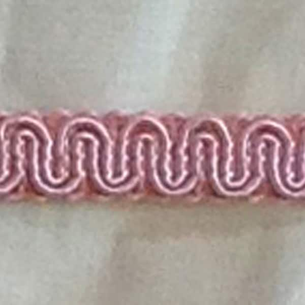 Vintage Scroll Gimp Light Pink - Conso Vintage Scroll Gimp Yardage  Upholstry Trim 1 yard