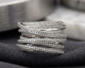2.5ct Elongated Cushion Cut Moissanite Diamond Eternity  2.5 Ct-Elegant 9.25 Sterling Silver & Moissanite Ring display picture 1