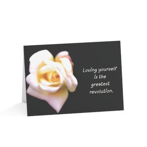 June 2024 Update: Loving Yourself Is the Greatest Revolution Greeting Card Greeting Cards, Self-Love Cards for Encouragement
