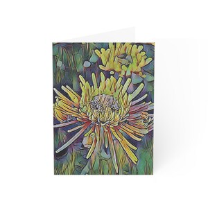 June 2024 Update: Must-Have AI-Enhanced Vibrant Watercolor Chrysanthemum Greeting Cards Set – Artistic Floral Cards for All Occasions