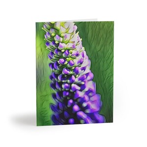 June 2024 Update: AI-Enhanced Watercolor Wild Lupine Greeting Cards – Let These Quotes Be Part of Your Everyday Joy!