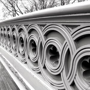 June 2024 Update: Timeless Elegance – Natural Black & White Bow Bridge Photography Print | Instant Download Wall Art