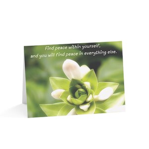 June 2024 Update: Find Peace Within Yourself Greeting Card, Inspirational Quote Card, Affirmation Cards, Encouragement Cards