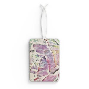 Artistic Watercolor Tulip Car Air Freshener | Floral Scented Hanging Decor | Ideal for Car Enthusiasts | Gifts for Birthdays and Holidays,