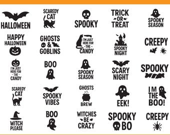 35 Spooky Ghost SVG Bundle | Halloween Cut Files (Digital Download)