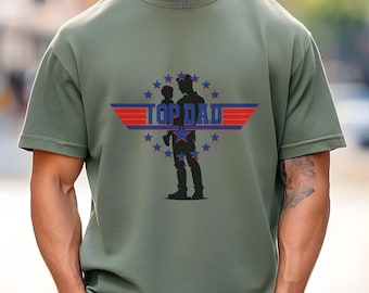 Grappig shirt met grafische top, retro vaderdagcadeau
