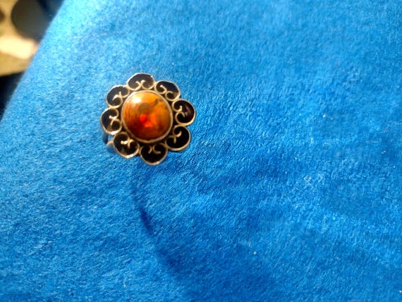 Native American Mexican Fire Opal Ring