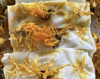 Aromatherapy Calendula Soap 100 gr | Natural eco friendly Vegan & Handmade