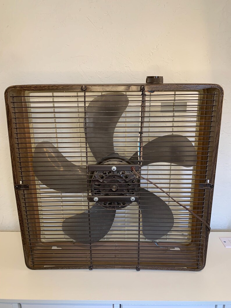 Vintage 80s Edison Toastmaster Model 204011B 20” Box Fan Faux Wood - Etsy
