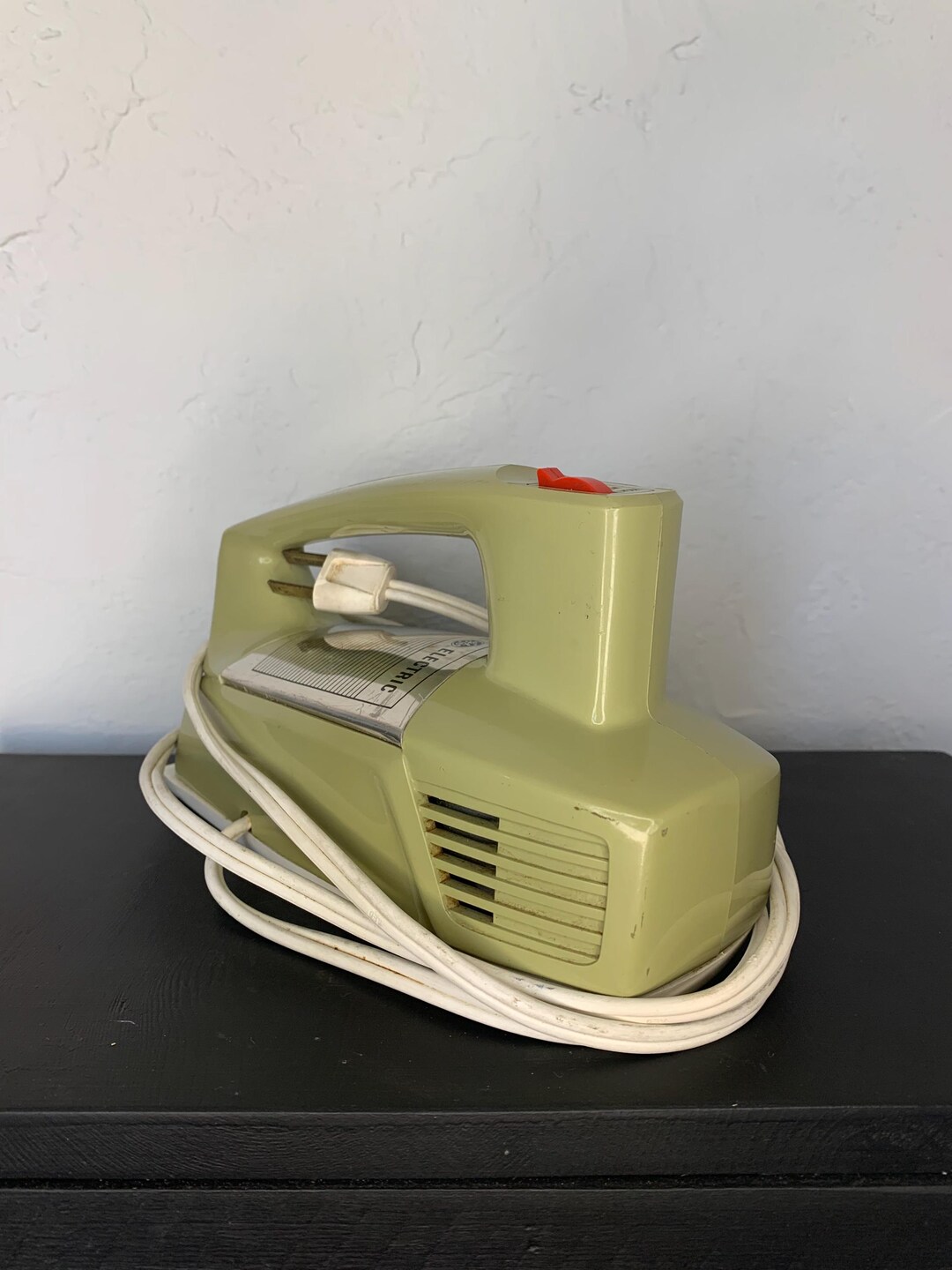 Vintage 70s General Electric Mixer Avocado Green Original Good