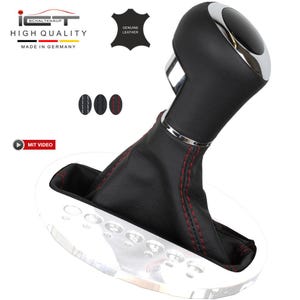 ICT Gear Shift Knob Shift Boot in Leather for Saturn Sky & Pontiac Solstice Automatic | High-Quality Replacement Gear Knob Leather Cover New