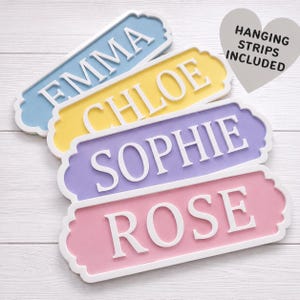 Custom Name Personalised Bedroom Door Sign Plaque