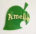 Custom Name Animal Crossing Leaf Bedroom Door Sign