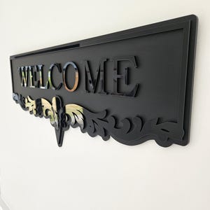 Gothic House Sign Customisable / Welcome Wall Art / Wall Decor