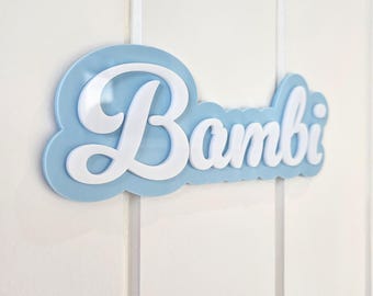 Custom Name Bedroom Door Sign Plaque