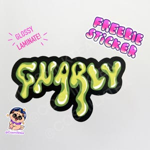 Gnarly Sticker - Etsy