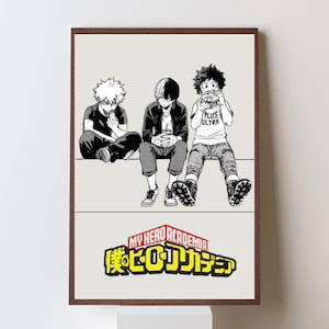 My Hero Academia Druck - Deku-Bakugo-Todoroki - Anime Poster - Wandkunst - Anime Poster - Anime Geschenk Druck - Anime - Home Decor