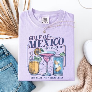 Gulf Of Mexico Shirt Comfort Colors Anti Trump Shirt Gulf of Mexico Social Club Shirt Patriot Shirt Stay Salty Shirt Gulf of Mexico Tee