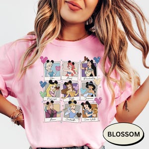 Cadeau comfortkleuren, retro shirt Disney Princess, shirt Disney Princess, T-shirt Disney Trip, Disney-prinses, cadeau Disneyworld-prinses