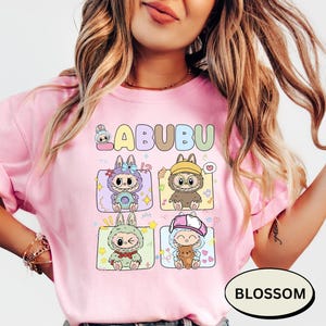 Labubu Shirt Comfort Colors Cute Cartoon T-Shirt Aesthetic Kawaii Tee Gift for Her Soft Graphic Tee Trendy Cute Shirt Custom Labubu Design