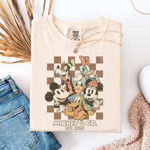 Comfort Colors® Retro Mickey & Co 1928 Shirt, Vintage Disney Shirt, Mickey And Co Disneyworld Shirts, Family Mickey And Friends Shirt