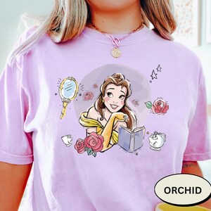 Belle Princess Shirt Comfort Colors Princess Belle Shirt Beauty And The Beast Disney Shirt Disneyland Magic Kingdom Vintage Disney Shirt
