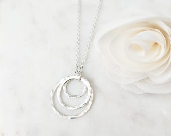 Trio Necklace in Silver